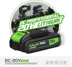 GALAX PRO Mini Circular Saw, DC20V 4-1/2" Cordless Circular Saw with 2.0Ah battery, Laser Guide, Rip Guide, 2 Pcs Blades(24T+ 60T), 3400RPM, Max Cutting Depth 1-11/16"(90°), 1-1/8"(45°)