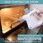 Handheld Steam Cleaner for home, Multipurpose Portable Steam Cleaners Use with Safety Lock and 10 Accessory Kit to Remove Grime, Grease, More