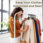 Black Plastic Hangers 18 Pack, Heavy Duty Clothes Hangers with Center Hook & Non-Slip Pants Bar for Standard Size Shirts, Pants, Coat, Dresses, Jackets, Scarves and Belts