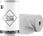 Fantasticlean Microfiber Cleaning Cloth Roll -75 Pack, Tear Away Microfiber Towels, 12" x 12", Reusable, Washable, Scratch Free, Ultra Absorbent Dish Rags for Car, Home, Garage or Shop (Grey)