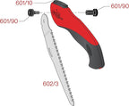 FELCO 602 Folding Pruning Saw – Compact Pull-Stroke Saw for Gardening & Vineyard Use | Tree Branch Cutter | Folding Handsaw with Chrome-Plated 6.3" Blade, Non-Slip Handle, Blade Lock, Swiss Precision