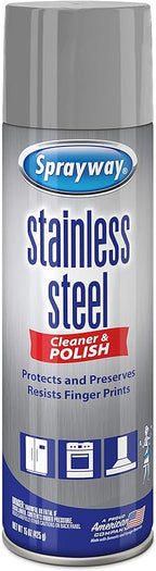Sprayway Water-Based Stainless Steel Cleaner, 15 Fl Oz (Pack of 1)