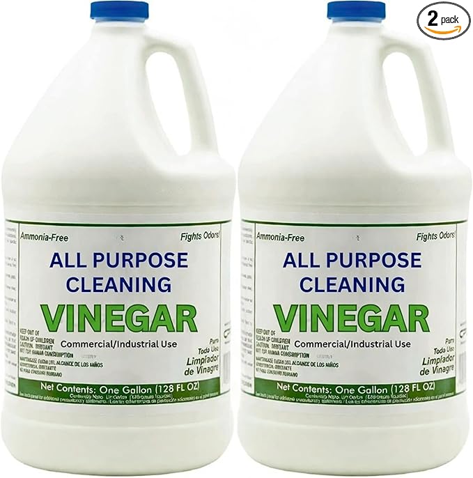 All Purpose Cleaning Vinegar, 5% Acidity | Multi-Purpose Household Surface Cleaner, Safe for Laundry, Effective Deodorizer, Ready to Use- 1 Gallon (Pack of 2)