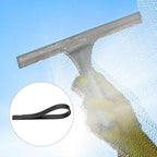 MECCANIXITY Replacement Squeegee Rubber for Window, Glass, Shower Doors, Tile Wall, 17.72 Inch, Black Pack of 4