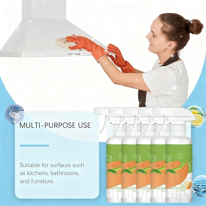 2026 New Electrolyzed Ion Kitchen Cleaner,Kitchen Appliance Cleaner,Oven Cleaner Heavy Duty For Kitchen Appliances, Household, Oven, Stove, Range Hood (3pcs)