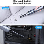 OTraki Handheld Vacuum Cordless, Compact Home and Car Vacuum with Crevice Tool,Rotating Nozzle and Charging Station, Large Dust Bowl