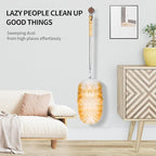 Feathers Duster,Long Telescoping Lambswool Dusters with Stainless Steel Extension Pole Up to 87.8" for Cleaning High Ceiling Fan, High Ceilings,Furniture,Hard to Reach Areas