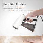 Osner Handheld Garment Steamer for clothes, 1450W Quick Heat Auto-trigger, Compact Travel Steamer, Clothes Steamer, Fabric Wrinkle Remover with Lint Brush Steam Nozzle (8.2 ft cord, White Plus)