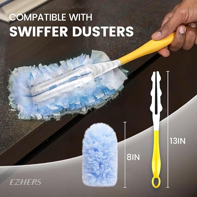 MultiSurface 360 Heavy Duty Duster Refills for Swiffer Duster, Unscented Disposable Dusters for Cleaning,20 Count Duster Refills with 1 Handle