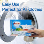 Laundry Detergent Sheets, 200 Count, Fragrance Free, Unscented, Eco-Friendly, Hypoallergenic, Biodegradable, Plastic Free, Liquidless, Suitable for Sensitive Skin