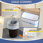 150 Count 8 Gallon Trash Bags Drawstring - 1.2 Mil Heavy Duty Medium Garbage Bags Unscented, 30 Liter Thick Plastic Trash Can Liners for Home Kitchen Bathroom