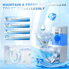 KIISIISO Multipurpose Bathroom Cleaners, 54 Pack Commercial & Household Toilet Bowl Cleaners, Blue Toilet Bowl Tablets Drop in Tank, Janitorial Deodorizers