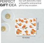 Reusable Paper Towels (12"x10”)-Soft Absorbent 100% Cloth Paper Towel-Washable Paper Towels Rolls w/Cardboard Roll- Reusable Napkins Washable-Dish Cloths (Satsumas - 24 piece, 12x10inch)