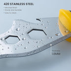Voomey 12-In-1 Putty knife, Paint Scraper Tool, Stainless Steel Paint Scraper, 2 packs, Metal Scraper for Cleaning Paint Rollers, Hammers, Removing Wall Cracks
