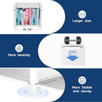 Mavivegue Book Shelf, 16 Cube Storage Organizer, Metal Cube Bookshelf, DIY Bookcase, Tall Book case for Bedroom, Living Room, Office -White