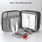 Auto Window Cleaning Robot W9 with 4 Water Spray, Upgraded 3 Pressure Compartments, 3800Pa Suction Power, Anti-Falling and Edge Detection Sensors, for High-Rise Windows, Tiles and Glass