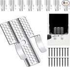Drywall Repair Clips, 8 Pack Stainless Steel Wall Patch Kit with 16 Screws for 1/2 Inch Sheetrock, Professional Drywall Hole Repair Solution for DIY Home Repair