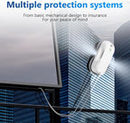 Tosima W5 Window Cleaning Robot, Dual Direction Auto-Spray Smart Window Cleaner with Triple Safety System, Smart Navigation, Remote Control, for All Smooth Surfaces, with 8 Rags, White