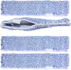 4 Pack 14" Microfiber Window Scrubber Refill Replacement Compatible with Unger 966540 Professional Scrubber Refill Sleeve, Reusable Squeegee Cloth Sleeve for MR.SIGA Professional Window Cleaning