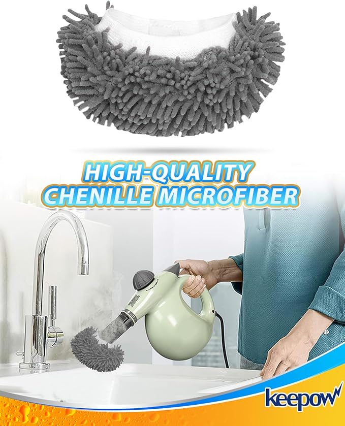 6 Pack Microfiber Cloth for Handheld Steam Shot Steam Cleaner Accessories Reusable Washable Steam Mop Pads Compatible with Bissell Steam Shot, Fit for Wagner, Fit for McCulloch Steamer Attachments