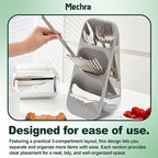 Utensil Rack – Wall-Mounted or Desktop Kitchen Storage Organizer for Chopsticks, Forks, Knives – Multi-Functional Dinnerware Holder & Chopsticks Cage