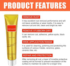 Instashine Metal Polish Cream, Ultimate Metal Polish Cream, Fixini All Metal Polish Cream, Instashine Metal Polish, Ultimate Metal Polishing Cream for Stainless Steel/Aluminum/Brass/Copper (3Pcs)
