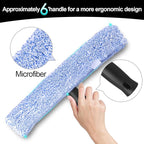 2Pack 14-Inch Multifunctional Rust Proof Window Cleaning Kit. for Shower Glass Doors, Bathroom Doors, Mirrors and Windows