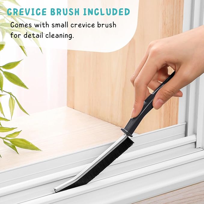 Grout Brush with Long Handle, 49'' Tile Cleaner Tool for Shower, Floors Scrubber for Bathroom Cleaning