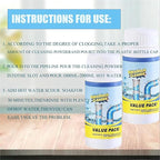 2pc Wild Tornado Pipe Dredge,Powerful Sink Cleaner ，Sink and Drain Cleaner Powder-The Pipe Dredge Quick Unclog For Kitchen Toilet