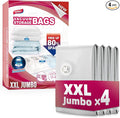 TAILI 4 Pack Vacuum Storage Bags, XXL Jumbo (47x39 Inch), Vacuum Sealed Bags for Comforter and Blankets, Bedding, Clothing, Giant Space Saver Bags for Huge Stuffed Toy