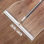 Floor Squeegee 20 inch Silicone Long Handle of 65" for Window Cleaning Shower Squeegee Scrubber Combi with Pole Extendable Telescopic Adjustable Stainless Glass Squeegee Bathroom Shower