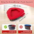 Scrub Brush for O-Cedar, Scrubber Mop Head Compatible with Ocedar Spin Mop Easy Wring 1 Tank,Upgraded Full Bristle of Cedar Scrubber Attachment,Floor Scrubber Brush,Wall Tile Bathroom Scrubber,2 Pack
