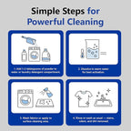 Sodium Percarbonate Powder 10 lbs – Oxygen Bleach, Laundry Booster & Stain Remover – 99.9% Pure Fabric Brightener & Home Cleaning Powder – Multi-Surface Cleaner
