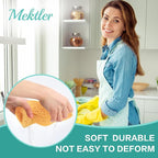 Extra Large Dish Sponges Kitchen for Cleaning, Natural Cellulose Sponges Reusable and Biodegradable, Non Scratch Sponge for Cleaning Household Use (2-Pack)