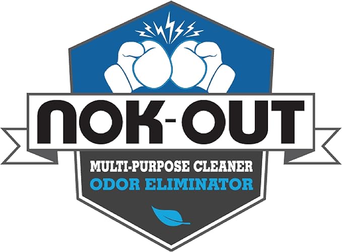 NOK OUT Odor Remover, Pet Deodorizer and Cleaning Spray, Made in the USA, 32 Fluid Ounce Spray, 4-Pack