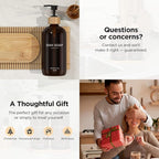 Hand and Dish Soap Dispenser Set,16oz Glass Bottles with Printed Labels, Bamboo Tray & Pump,Countertop Soap Dispensers for Kitchen,Luxury, Minimalist & Farmhouse Decor (Hand Dish (Amber))