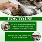Kitchen Cleaner Remover Spray,Kitchen Multi-Purpose Foam Cleaner Spray,Kitchens Oil Stains Cleaner,Oil Stains Clean Up Kitchens,Clean Up Kitchen Oils Stains,Cleans Up Kitchen-Oils Stains Spray (318ml)