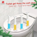 Simple Life Toilet Gel Stamp – Fresh Flower Scent, Anti-Limescale Toilet Cleaner Gel, Deodorizing & Long-Lasting Freshness, 64 Stamps, Blue & Yellow