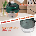 Moongiantgo Handheld Steam Cleaner 2500W High Pressure 1.5L Steamer for Cleaning, Portable Steam Cleaner for Home Kitchen Bathroom, Steam Cleaner for Car Detailing Grout Tile (Army Green)