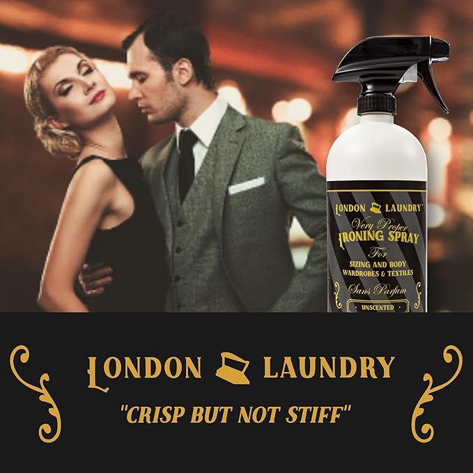 Ironing & Sizing Spray 32 Oz. - Spray Starch Alternative - Less Stiff than Starch - Unscented