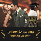 Ironing & Sizing Spray 32 Oz. - Spray Starch Alternative - Less Stiff than Starch - Unscented