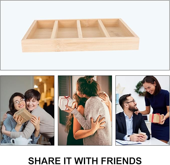 Creative Eyeglasses Storage Tray 4pcs Wooden Sunglasses Display Rack Organizer for Home and Office Eyewear Holder