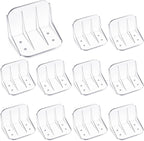 Taiyin 10 Pack Large Snow Guards for Metal Roofs 4 x 3 x 3 Inch Jumbo Ice Guard Snow Stops for Prevent Sliding, Without Screws or Adhesive (Clear)