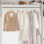 30 PCS 35.5 Inch Plastic Garment Bag, Dry Cleaner Bags Laundry Bags, Clear Hanging Clothing Covers for Coat Suit Shirt Jacket Skirt