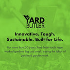 Yard Butler Terra Garden Hand Tools - Weeding Hand Tiller Tool for Efficient Gardening - Weed Remover Tool for Lawn & Garden Care - Durable Gardening Accessory, Tiller