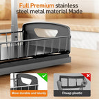 Under Sink Organizer 2 Pack,Metal Pull Out Cabinet Organizer Shelf,Kitchen Bathroom Organizers and Storage with Sliding Drawer,Storage Shelves,Storage and organization for Home,Laundry,RV,Pantry,Spice