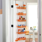 Household Essentials 6-Tier Basket Over-The-Door Organizer, Orange