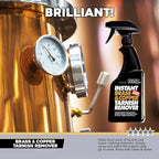 Flitz Instant Brass and Copper Tarnish Remover - 16oz Bottle of USA-Made Organic Rust Remover Spray (No-Rub) - Removes Stains & Oxidation from Glass & Aluminum - Brass Cleaners That Work (1 Pack)
