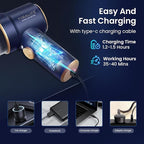 VIMALIFE 10000Pa Cordless Car Vacuum Cleaner & Air Duster, Powerful Handheld Auto Vacuum, 42000RPM Motor, LED Light, Type-C Fast Charge, Washable Filter, 5 Multi-Nozzles for Home, Car, Pet Hair, Blue