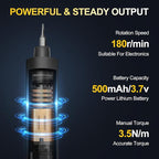 Electric Screwdriver Set,76 IN 1 Mini Electric Screwdriver Cordless Set with LED Display,5 Torque Settings Repair Tool Kit for Electronics Phone Camera Laptop Watch